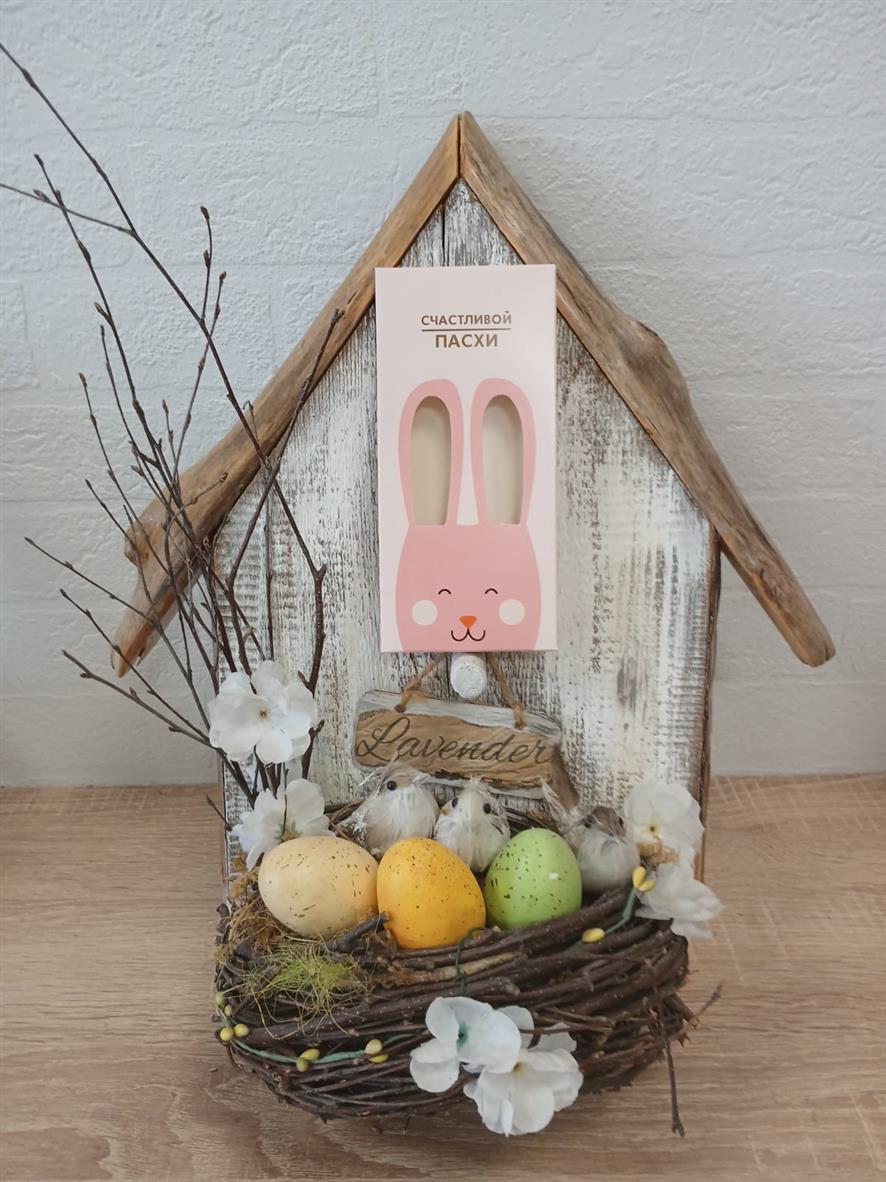 Коробка под плитку шоколада "Пасхальный кролик розовый", 170*80*141 — изображение 3